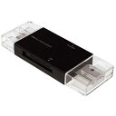 ナカバヤシ CRW-DCSD88BK(ブラック) USB2.0 Type C&A カードリーダー・ライター(2)