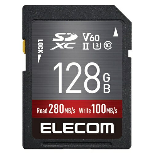 エレコム ELECOM MF-FS128GU23V6R UHS-II SDXCメモリカード 128GB MFFS128GU23V6R