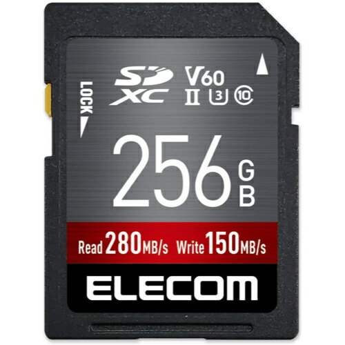 エレコム ELECOM MF-FS256GU23V6R UHS-II SDXCメモリカード 256GB MFFS256GU23V6R
