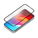 PGA iPhone15 Pro用 ガイドフレーム付 液晶全面保護ガラス ブルーライト低減/アンチグレア