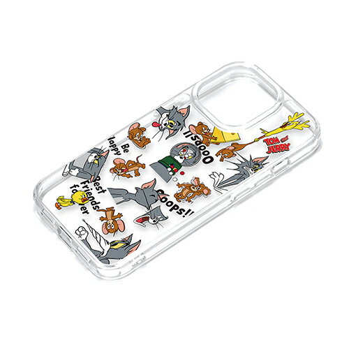 樂天商城 - PGA iPhone15 Pro用 クリアハイブリッドケース トムとジェリー/ファニーアート PGW23BPT02TAJ
