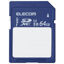 GR ELECOM MF-FS064GU11C SDJ[h SDXC 64GB Class10 UHS-I U1 80MB/s x SDJ[hP[Xt MFFS064GU11C