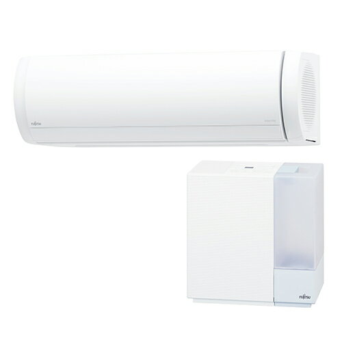 【工事料金別】【長期保証付】富士通ゼネラル AS-XW80K2-W(ホワイト) nocria(ノクリア) XWシリーズ 26畳 電源200V 加湿器セットモデル[代引・リボ・分割・ボーナス払い不可]