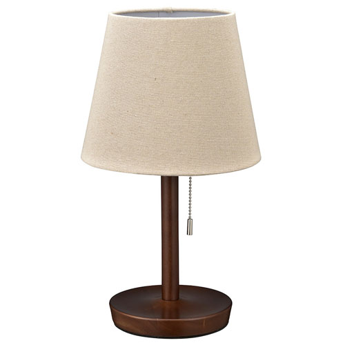 オーム電機 OHM TT-YN26MAW-T ブラウン テーブルスタンド 木製 06-3810 TTYN26MAWT