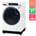 【標準設置料金込】アクア AQUA AQW-D12P-L-W(ホワイト) ドラム式洗濯乾燥機 左開き 洗濯12kg/乾燥6kg AQWD12PLW