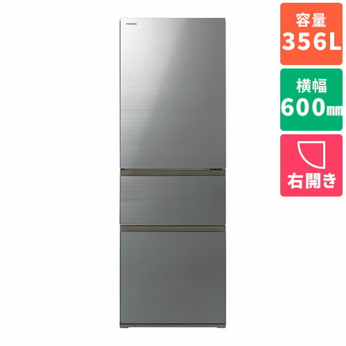 ɸ TOSHIBA GR-V36SV-ZH å奰졼 3ɥ¢  356L 600mm GRV36...