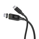 CIO(シーアイオー) CIO-SLMG-SC-CC1-BK CtoC 1m 液晶ディスプレイ付きマグネットシリコンケーブル ブラック