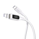 CIO(シーアイオー) CIO-SLMG-SC-CC1-WH CtoC 1m 液晶ディスプレイ付きマグネットシリコンケーブル ホワイト