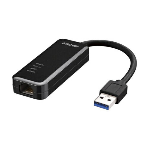 バッファロー BUFFALO LUA5-U3-AGTE-BK(ブラック) USB 3.2(Gen1) USB Type-A対応LANアダプター LUA5U3A..