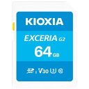 LINVA KIOXIA EXCERIA G2 KSDU-B064G SDXC UHS-I J[h 64GB KSDUB064G