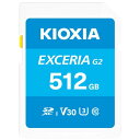 LINVA KIOXIA EXCERIA G2 KSDU-B512G SDXC UHS-I J[h 512GB KSDUB512G