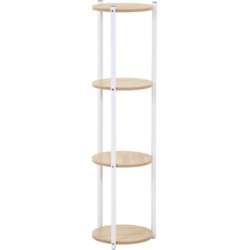 樂天商城 - 【対象ショップ限定 先着フラッシュクーポン】不二貿易 【組立品】ディスプレイスタンド4段 WH ホワイト 63774