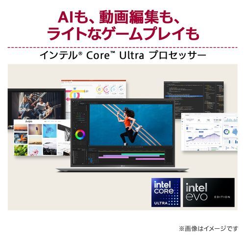 LG���쥯�ȥ��˥��� LG 15Z90S-VP55J LG gram 15.6�� Core Ultra 5/16GB/512GB ���֥��ǥ�����֥�å� Windows 11Pro �Ρ��ȥѥ����� 15Z90SVP55J