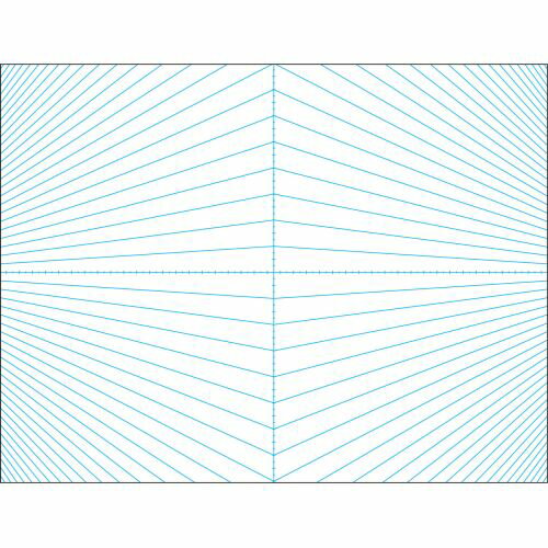 アーテック 二点透視シート 10枚組 B3 13088 美術　二点透視　イラスト　透視法　アナログ　補助線　用紙　作画　中学　高校