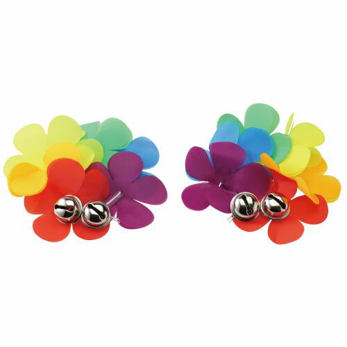 アーテック はなのうでわ 小 鈴付き レインボー 14624 運動会　運動会グッズ　応援　カラフル　チーム　応援グッズ　飾り　コスチューム　体育祭　腕輪　音　鈴(3)