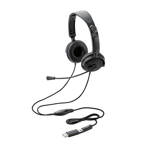 其它 - エレコム ELECOM HS-HP10SCBK ブラック 指向性マイク モバイルヘッドセット 大型タイプ USB Type-C HSHP10SCBK