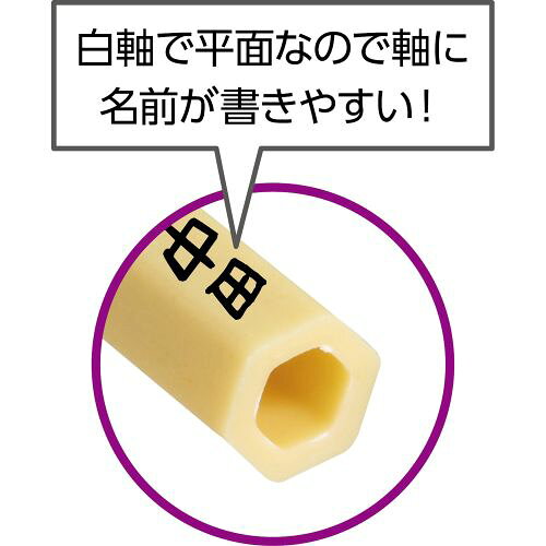 イーベストPC・家電館のアーテック ナイロン六角白軸デザイン 彩色筆中 24041 絵具 油絵具 アクリル 水彩 画材 筆 絵画 美術 中学 高校 趣味 ホビー｜アングル2
