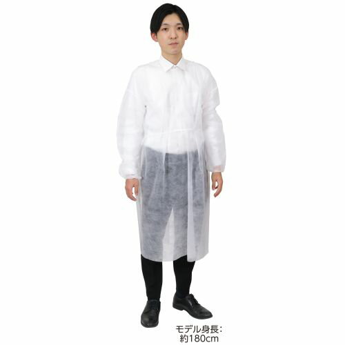 ↑↑↑正確な在庫状況は上記バナー「在庫状況を確認する」をクリックして頂き、必ずご確認ください。&nbsp;&nbsp;■使い捨てのフリーサイズガウンです。熱がこもらないので快適に過ごせます。商品サイズ : 700×1200mm、身幅:700...