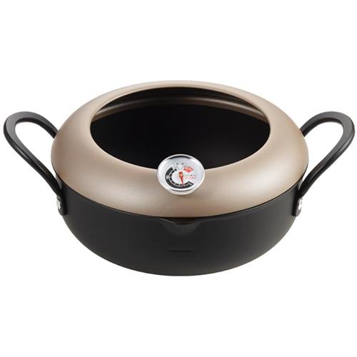 Iron Pots - タマハシ AT-T20W 天ぷら鍋 揚げ天 温度計付天ぷら鍋 20cm