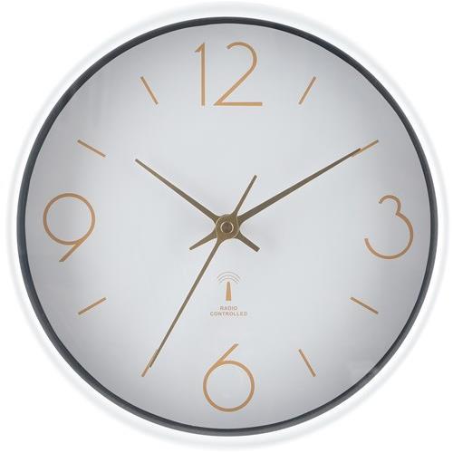 樂天商城 - 不二貿易 【完成品】電波掛時計 アリオス 25 ホワイト【代引・日時指定・キャンセル不可・北海道沖縄離島配送不可】