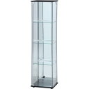不二貿易 【組立品】ガラスコレクションケース 4段(背面ミラー) LED 99491