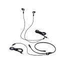 エレコム(ELECOM) HS-VE300MBK(ブラック) ゲーミングイヤホン 有線 3.5mm3極 リケーブル可 マイク付き