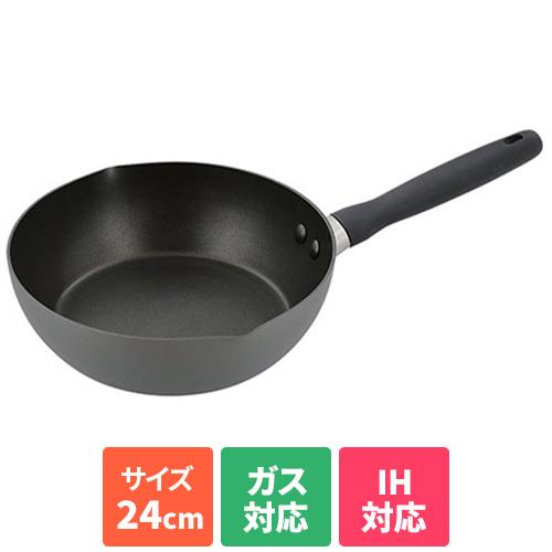ベストコ ND-742 グレー MEYER 深型フライパン 24cm ウォックパン IH ガス火 マイヤーズワン