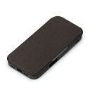 PGA PG-24AGF07GY(キャンバス/チャコールグレー) iPhone16用 ガラスフリップケース