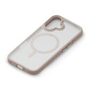 PGA PG-24AMGPT05BE(ベージュ) iPhone16用 MagSafe対応 ハイブリッドケース(2)