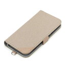 PGA PG-24BFP10BE(キャンバス/ベージュ) iPhone16Pro用 フリップカバー