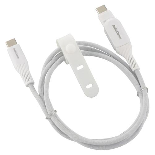 オーム電機(OHM) SMT-L10SS100N AudioComm さらさらUSBケーブル PD対応 Type-CtoC 片側スイング式 1m オーム電機(OHM) SMT-L10SS100N AudioComm さらさらUSBケーブル PD対応 Type-CtoC 片側スイング式 1m