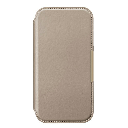 PGA PG-24AGF02BE ベージュ iPhone16用 ガラスフリップケース PG24AGF02BE