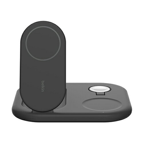 BELKIN WIZ029dqBK ブラック BOOST↑CHARGEQi2 3-in-1マグネット折りたたみ式ワイヤレス充電器 15W WIZ029DQBK(2.0)
