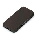 PGA PG-24BGF07GY(キャンバス/チャコールグレー) iPhone16Pro用 ガラスフリップケース(2)