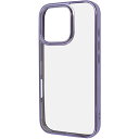ray-out(レイ・アウト) RTP47CC16/LDM iPhone16Pro用 衝撃吸収 バンパー メタリック ハイブリッドケース ラベンダー