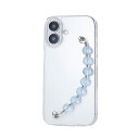 エレコム(ELECOM) PM-A24AHVHBBU(クリア×クリアブルービーズ) iPhone16用ケース ハイブリッド 衝撃吸収 カメラレンズ保護設計(2)