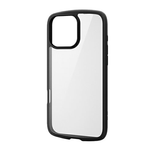 樂天商城 - エレコム(ELECOM) PM-A24DTSLFCBK ブラック iPhone16 Pro Max用ケース ハイブリッド 衝撃吸収 軽量 カメラ周り保護