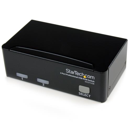 StarTech スターテック SV231USB 2ポートKVMスイッチ VGA対応/USB接続 ケーブル付属 SV231USB