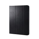 エレコム(ELECOM) TB-A24PLDPLC2BK(ブラック) 13インチ iPad Pro(M4) 用 フラップケース ソフトレザー ドローイングアングル(2)