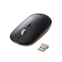 エレコム(ELECOM) M-TM10DBBK-IL(ブラック) ILMF 2.4GHz無線 薄型マウス 4ボタン ワイヤレス 厚み28mm(2)