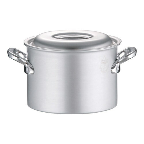 北陸アルミニウム アルミ マイスター半寸胴鍋 21cm 4977449625155