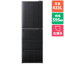 【標準設置料金込】アクア(AQUA) AQR-V43R-K(ウッドブラック) DELIE+ 4ドア冷蔵庫 右開き 433L 幅595mm