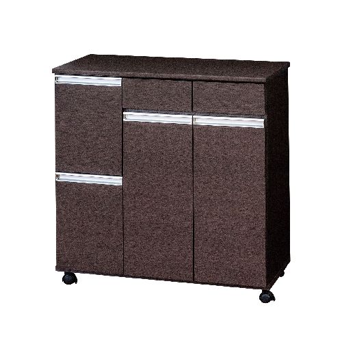 クロシオ 【一部組立】23715 ダイニングダストボックス4D ブラウン 23715