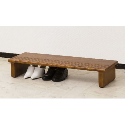 クロシオ 【完成品】4224 天然木玄関台 90 4224