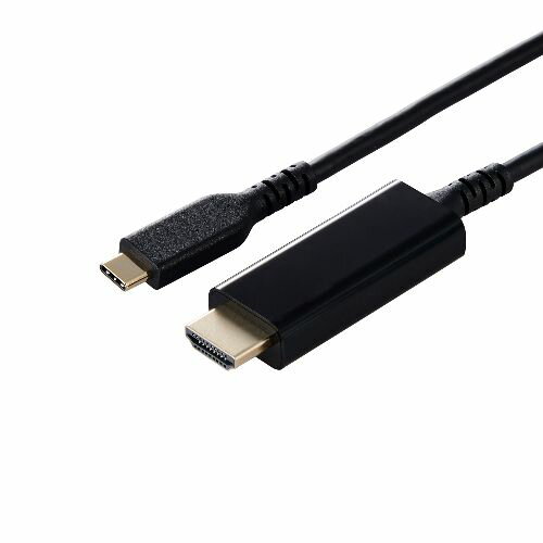 エレコム(ELECOM) MPA-CHDMIS20BK2 ブラック USB Type-C 変換ケーブル 2m TypeC to HDMI 4K 3840×2160px /60Hz 高耐久 マルチディスプレイ ミラーリング