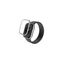 エレコム ELECOM AW-24BFLGFALSV(シルバー) アップルウォッチ ガラス フィルム (Apple Watch Series 10 42mm対応) 全面保護 高透明 フレーム付 AW24BFLGFALSV(2)