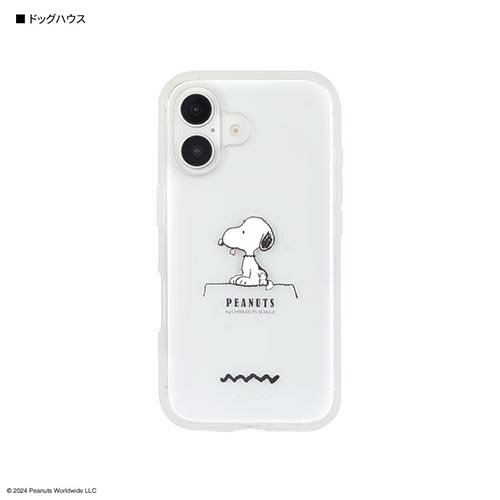 樂天商城 - グルマンディーズ(gourmandis) SNGG-82A ドッグハウス ピーナッツ スヌーピー IIIIfit Clear iPhone16 対応 ケース