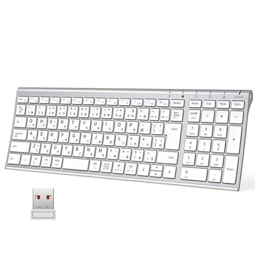 ワイヤレスキーボード K3001 シルバー 楽天市場】ワイヤレスキーボード シルバーの通販
