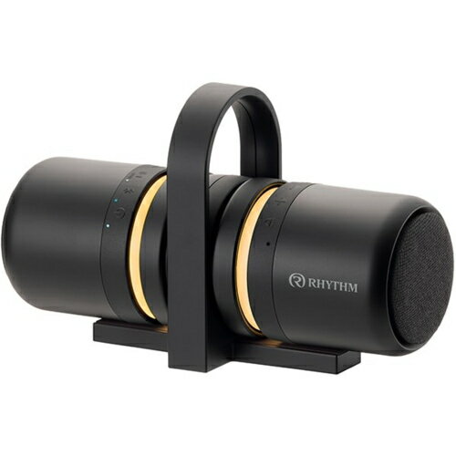 RHYTHM(リズム) 9YYA30RH02(ブラック) MAGSPEAKER DUO マグネット付 防水ポータブルステレオスピーカー Bluetooth対応 RHYTHM(リズム) 9YYA30RH02(ブラック) MAGSPEAKER DUO マグネット付 防水ポータブルステレオスピーカー Bluetooth対応