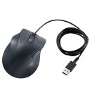 エレコム(ELECOM) M-XGM31UBSKBK(ブラック) 静音 有線マウス EX-G 5ボタン Mサイズ(左手用)(2)